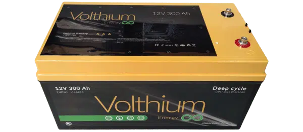 Batterie Volthium 12V 300Ah Autochauffante