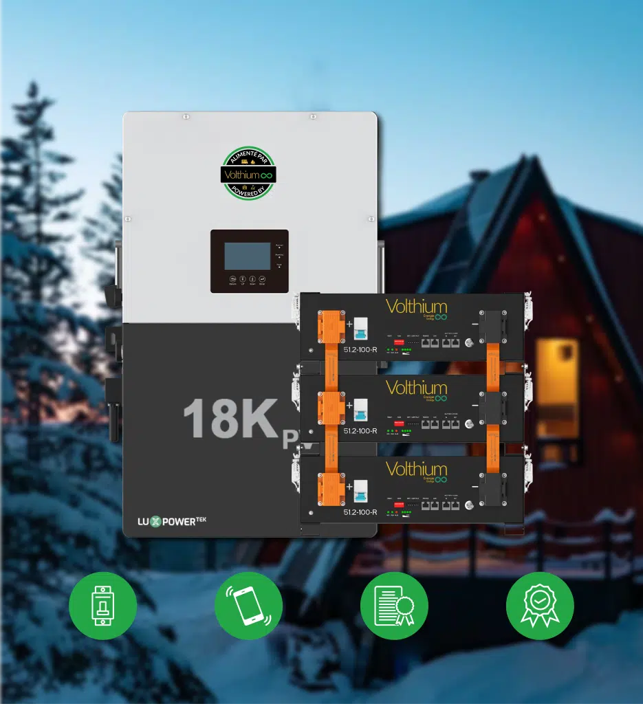 Système Onduleur 12KW & Batterie Lithium 15KW (Promotion)