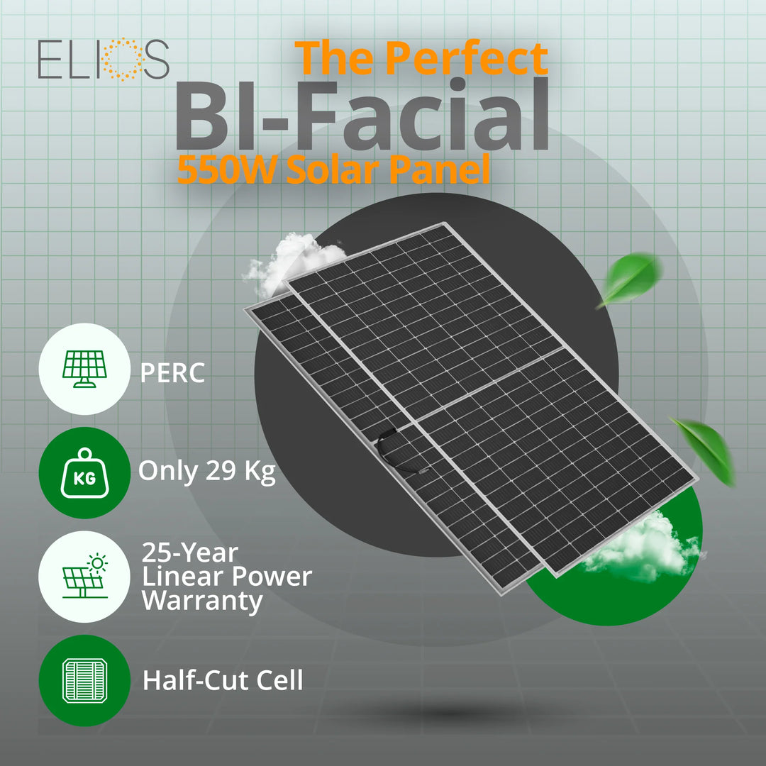 Panneau solaire BI-Facial 550W - Voltaic550HC