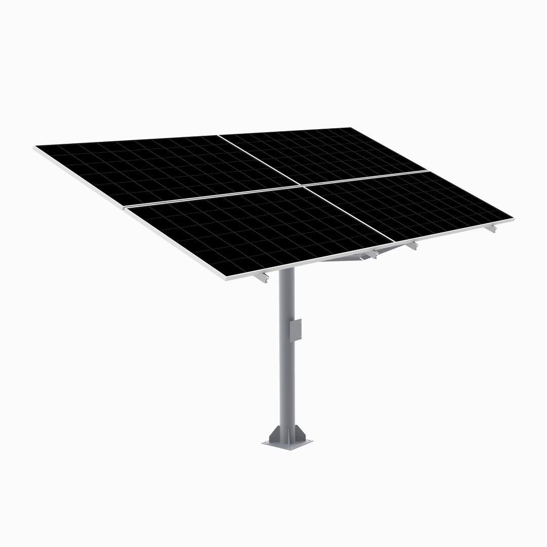 Support sur poteau Arbora P4-C pour 4 panneaux solaires — Inclinable