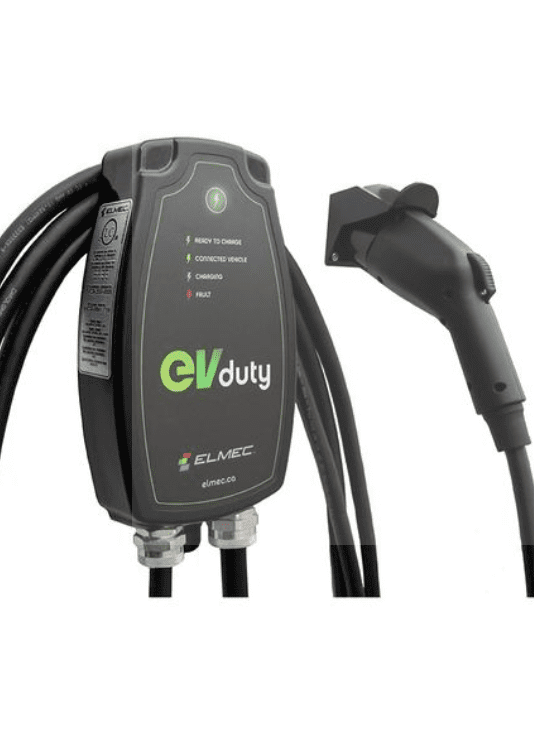 borne de recharge evduty 48 amp du fabriquant elmec avec socle